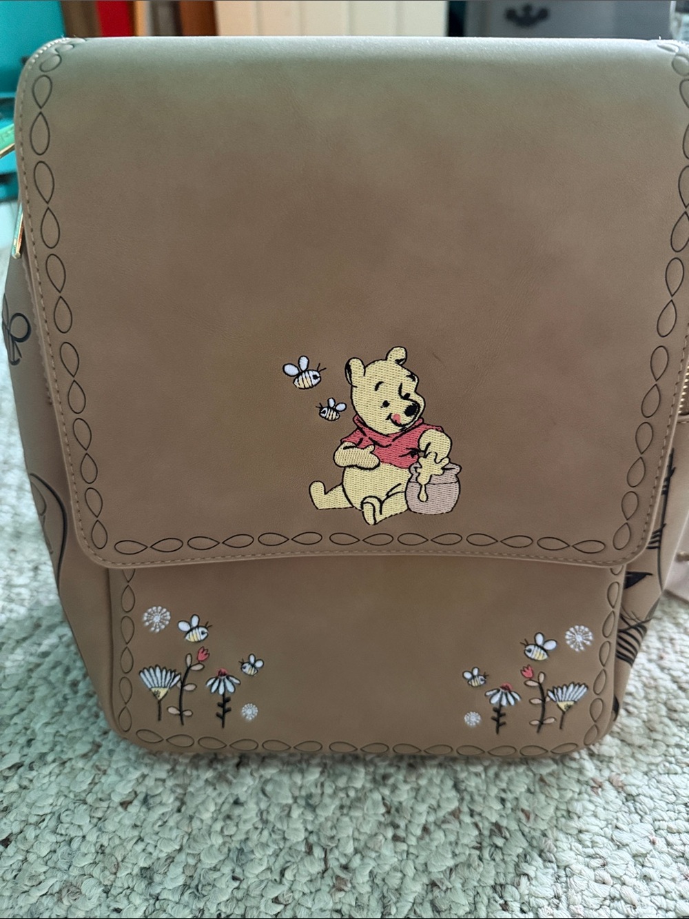 Winnie the Pooh Floral Loungefly Backpack
